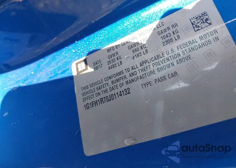 2018 Chevrolet Camaro 2Ss from USA, damaged, VIN 1G1FH1R70J0114132